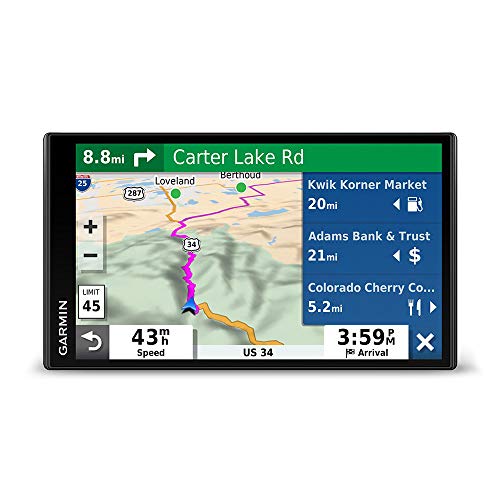 Garmin DriveSmart 65, Built-In Voice-Controlled GPS Navigator with 6.95” High-Res Display , Black