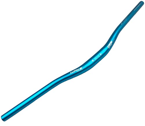 Wake 31.8mm MTB Mountain Bike Handlebar, Aluminum Alloy Mountain Bike Bicycle Riser Handlebar Extra Long 720/780mm with Paint Matte Surface (Blue, 780mm)