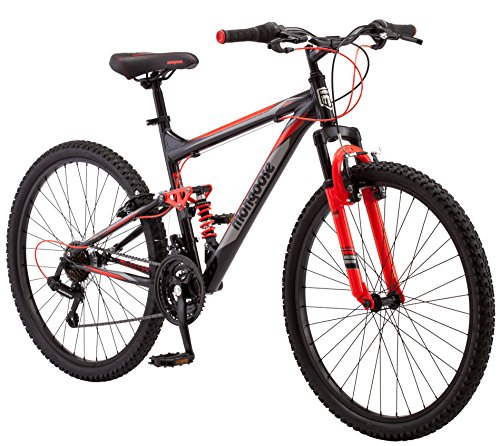 Mongoose Status Mountain Bike, Mens and Womens, Aluminum Frame, Multiple Colors