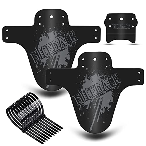 NICEDACK Bike Fender, Adjustable MTB Mud Guard, Front and Rear Compatible Mudguards, Fits 650B 20