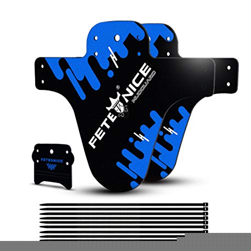 FETESNICE 2 Pcs Mountain Bike Fender,MTB Mudguard,Front and Rear Bicycle Fender,Fits 26