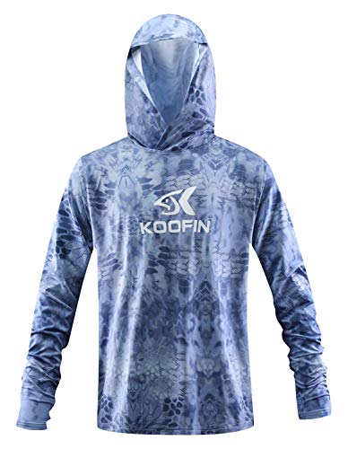 Performance Fishing Hoodie Long Sleeve Hooded Sunblock Shirt Outdoor UPF50 Dry Fit Quick-Dry Hoody Loose Fit