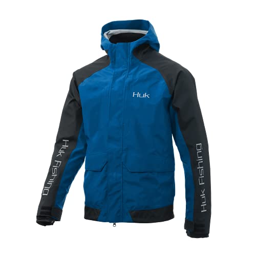 HUK Men's Tournament Wind & Water Proof Rain Jacket