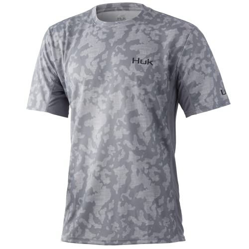 HUK Men's Icon X Camo Short-Sleeve Performance Fishing Shirt