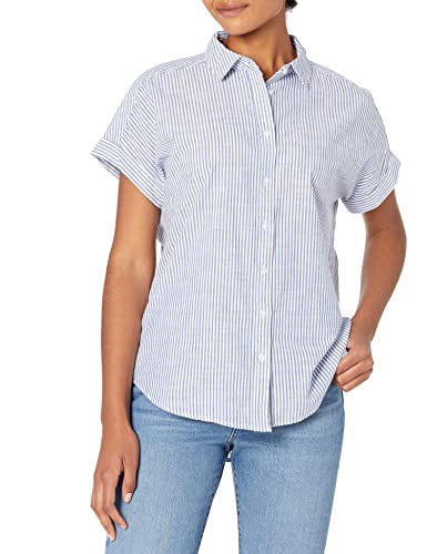 Goodthreads Women's Washed Cotton Short-Sleeve Shirt
