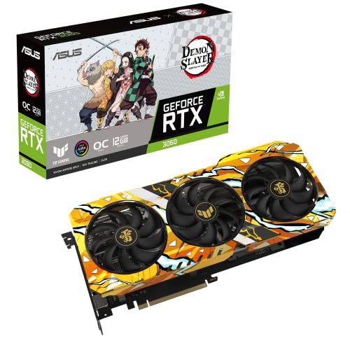 ASUS TUF Gaming NVIDIA GeForce RTX 3060 V2 OC Edition Graphics Card (PCIe 4.0, 12GB GDDR6, HDMI 2.1, DisplayPort 1.4a, Dual Ball Fan Bearings, Military-Grade Certification, GPU Tweak II)