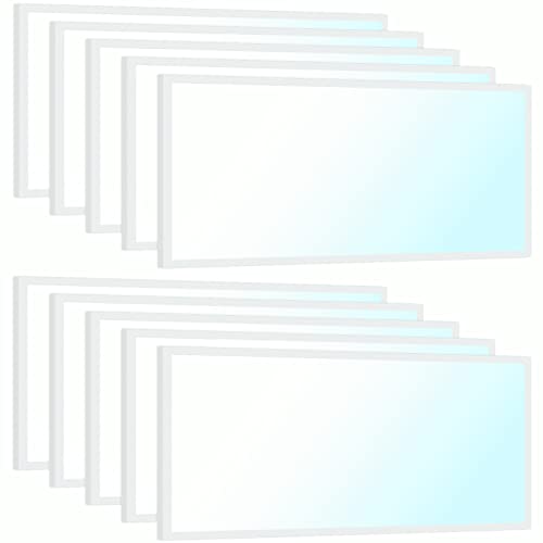 Sunco Lighting 10 Pack 2x4 LED Flat Panel Light Fixture Selectable Color Temperature 4000K/5000K/6000K Drop Ceiling Office Lights 50W Dimmable 0-10V, 5500 LM, Flat Backlit Fixture, Dustproof, ETL
